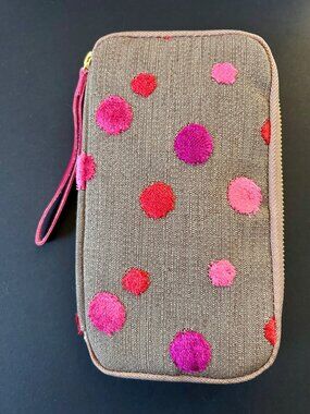 NEW Hobonichi Koyaguchi Pile Fabric Pink Sparkle Small Drawer Pouch